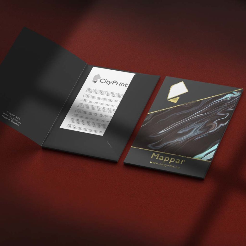 mappar med eget tryck